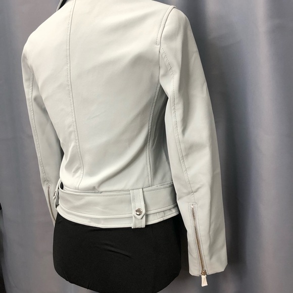 Club Monaco-Blue blazer moto zipper jacket - Picture 7 of 9